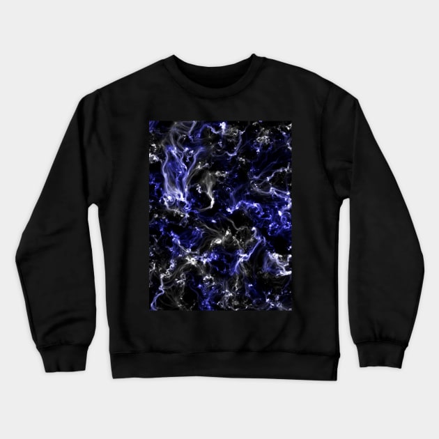 Blue and white nebula Crewneck Sweatshirt by Nerdiant